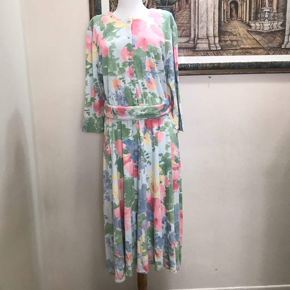 Tabby of California Vintage Dress Floral Size 14
